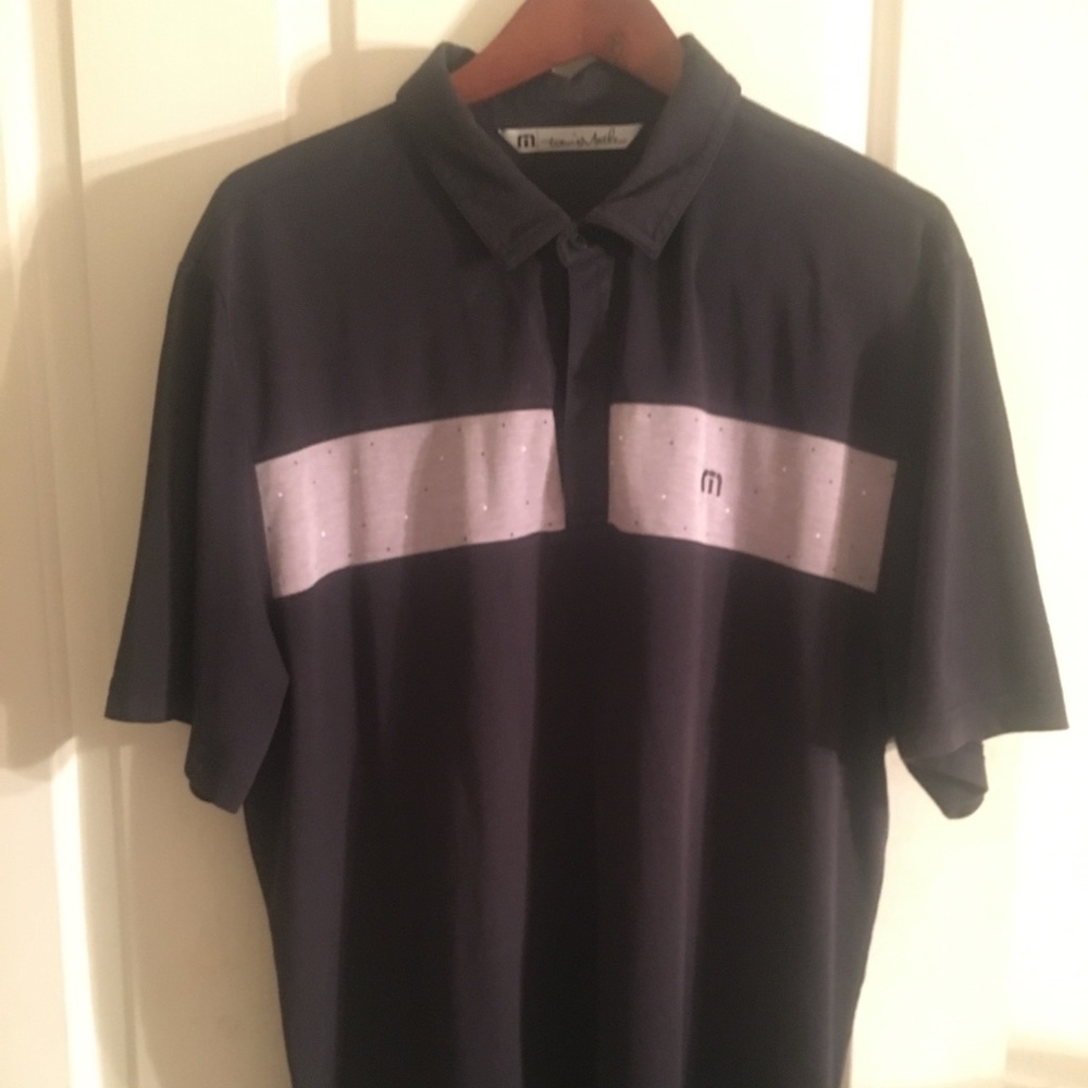 Travis Mathew Black Polo Golf Shirt XL